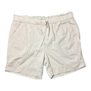 FRYE X ANTHROPOLOGIE Pascale Cream Paperbag Shorts